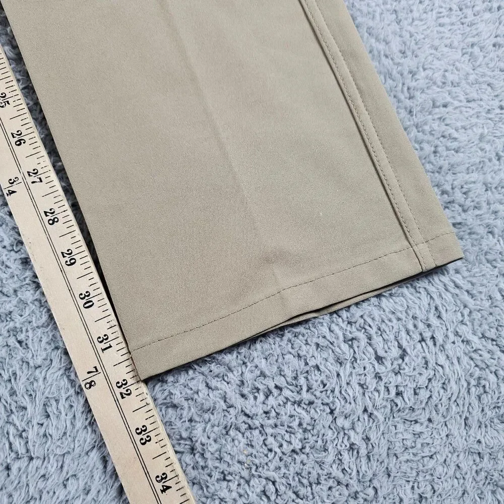 Wrangler ATG Pants Mens 35x32 Khaki Stretch Hiking Outdoor Trail All Terrain